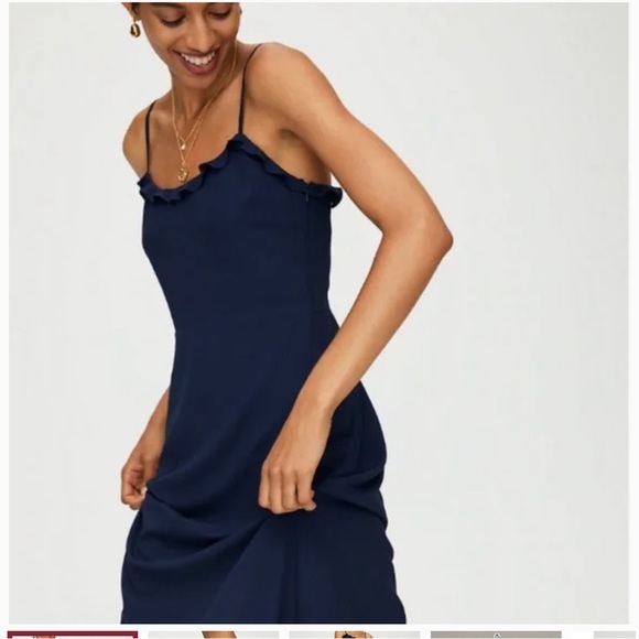 Wilfred Philomène Dress - Size 4 - Navy - Picture 3 of 10
